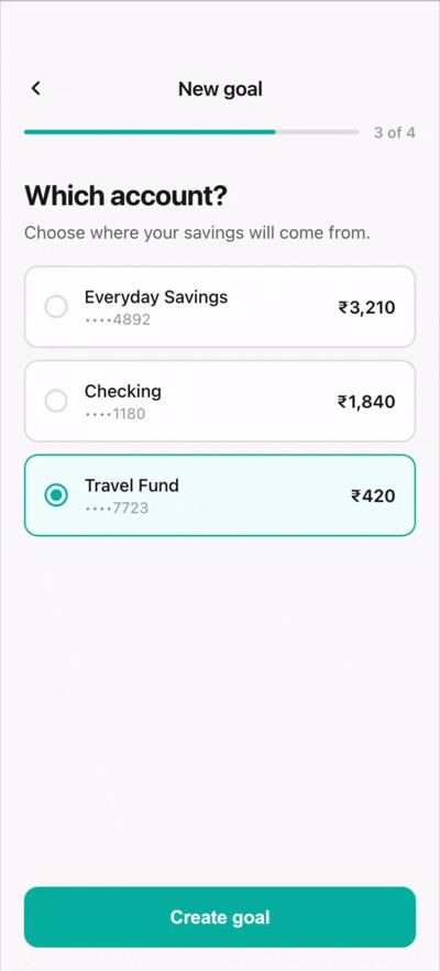Step 3 — Account Selection with Full Context